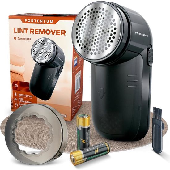 Rasoir à Bouloches électrique Rechargeable - 3 Vitesses, Bac Amovible, Pour Vêtements, Pulls, Tissus - 3