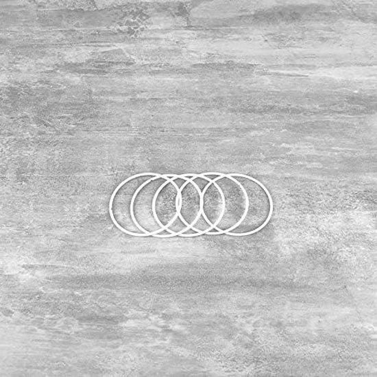 Lot De 5 Cercles Métalliques Rouge, Diam. 20 Cm Pour Abat-jour, Anneaux