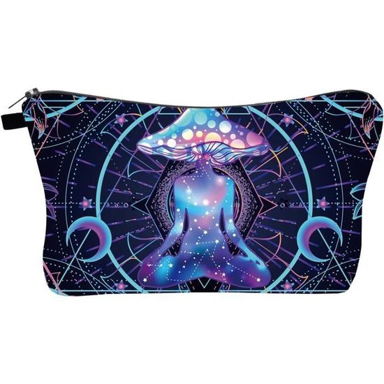 Trousse De Toilette Avec 2 Compartiments, Motif Tête De Mort