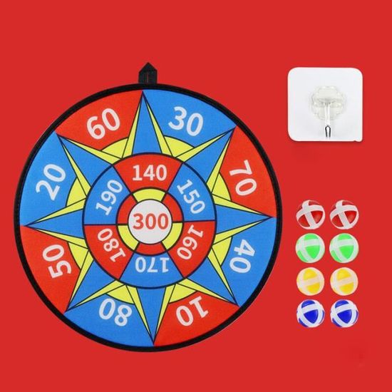 Queta Jeu De Lancer Velcro – 2 Gilets (rouge/bleu) + 10 Balles En Coton – Parent-enfant – Taille Adulte/enfant