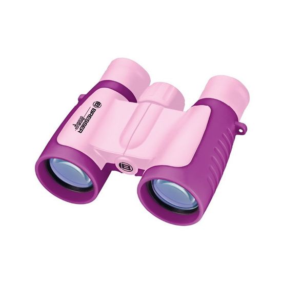 ALLCELE Jumelles Enfant 8x21 - Jumelles D'Exploration Plein Air Pour Enfants 3-12 Ans, Garçons Et Filles - Rose
