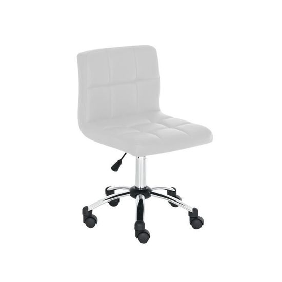 Lot de 2 s de bar Olinda en similicuir hauteur réglable et siège pivotant Gris Noir | 320299