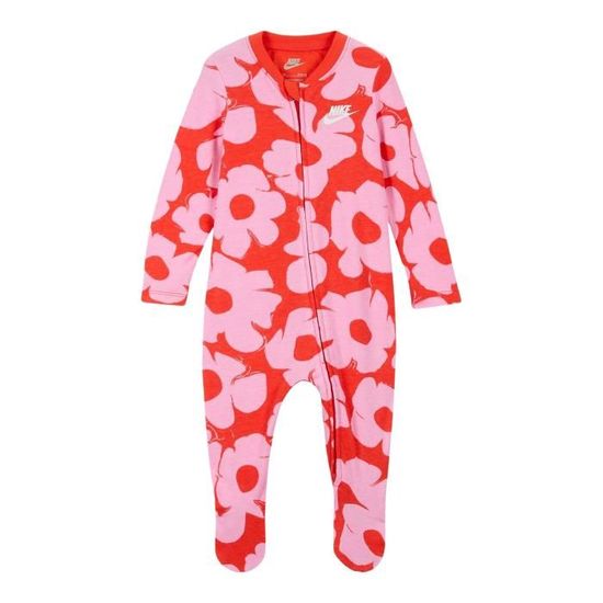 Combinaison Bébé Fille Avec Capuche Oreilles D'ours - Grenouillère Imprimée Flocons Pour Noël (0-18 Mois)