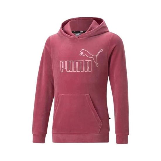 Sweats PUMA Ess Velour Hoodie G JR Rose Rose Cdiscount Pret a Porter