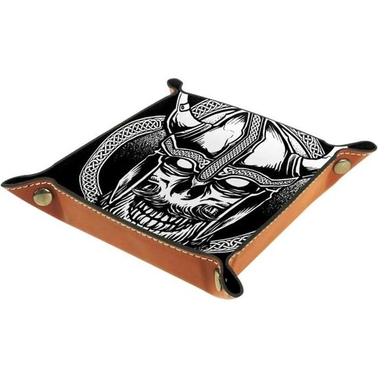 Gobelet à Dés En Cuir PU Avec Rangement - Set De 5 Dés Et Gobelet Double Couche Pour Jeux De Société Et Bars - 2