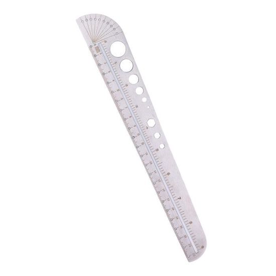 Duokon Règle de traçage Règle de scriber en acier inoxydable 200mm haute précision opération