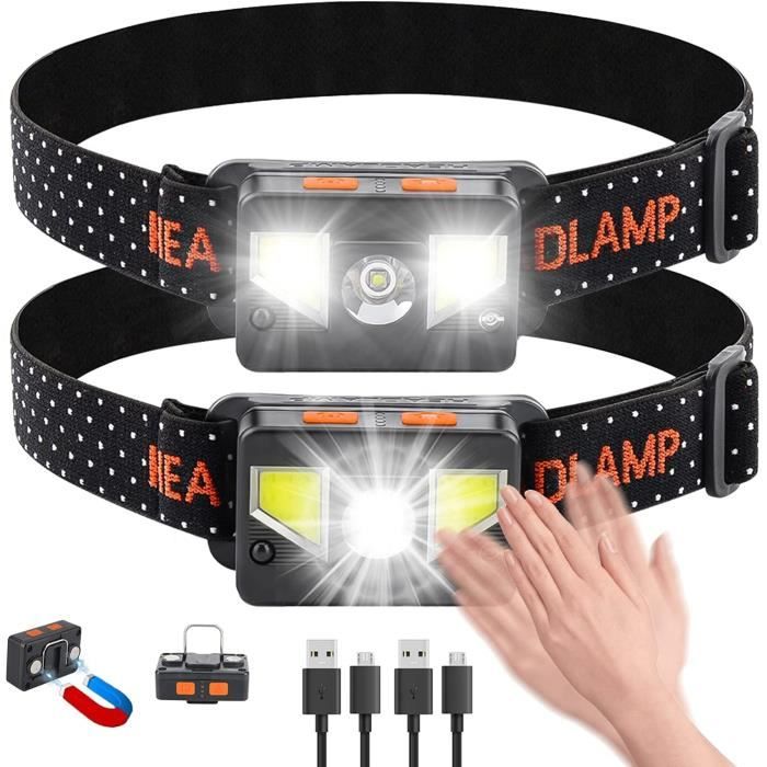 Lampe Frontale Rechargeable Avec Aimant - Petite, Puissante, étanche - Pour Rando, VTT, Camping, Bricolage - 3