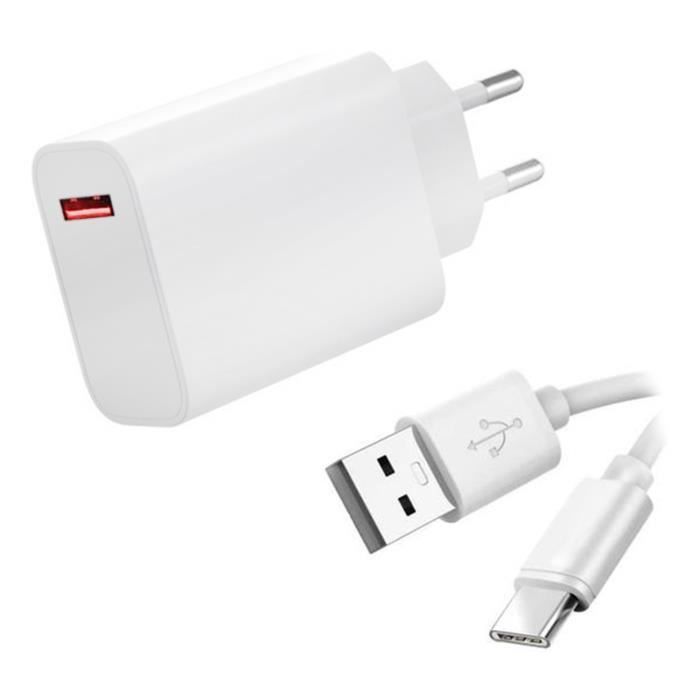 Chargeur secteur plus Câble USB type C original Samsung Blanc - Chargeur  pour téléphone mobile - Achat & prix