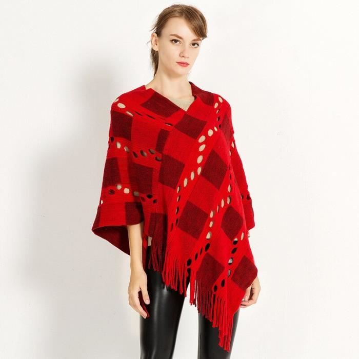 Poncho Manteau En Laine Femme Double Boutonnage Manches Longues Femme élégant Cape Vert Armée