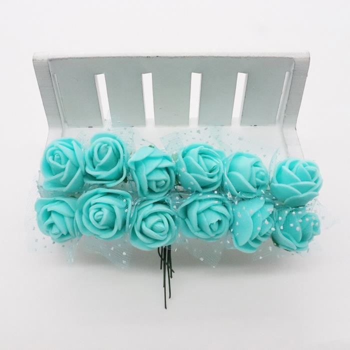 100 Roses Artificielles En Mousse PE - Diamètre 7 Cm, Rouge, Pour Décoration Mariage/Fête