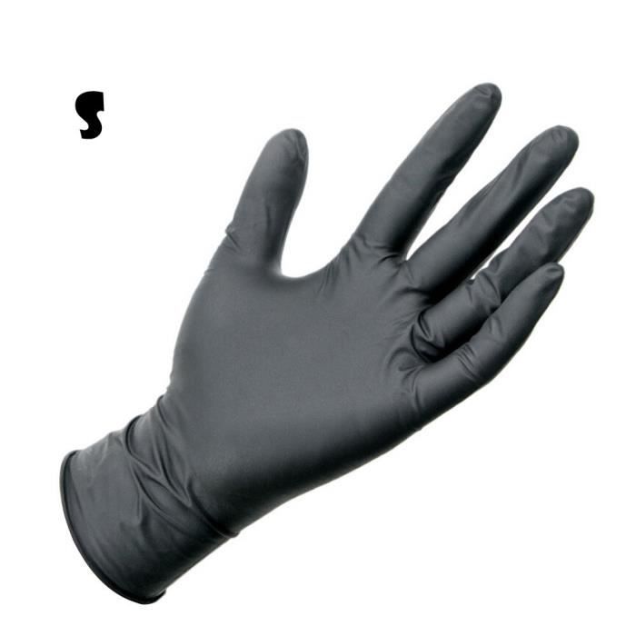 100pcs gants en nitrile mécanicien jetables en caoutchouc confortables noirs ACCESSOIRES ET PIECES BEAUTE BIEN 1915