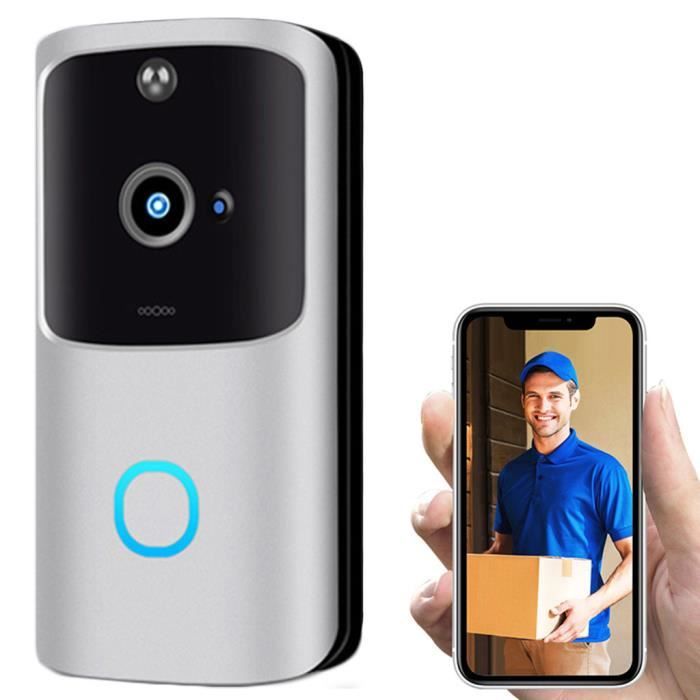 Sans fil WiFi DoorBell Smart Video Phone Interphone visuel Door Bell Secure Camera caméra 730