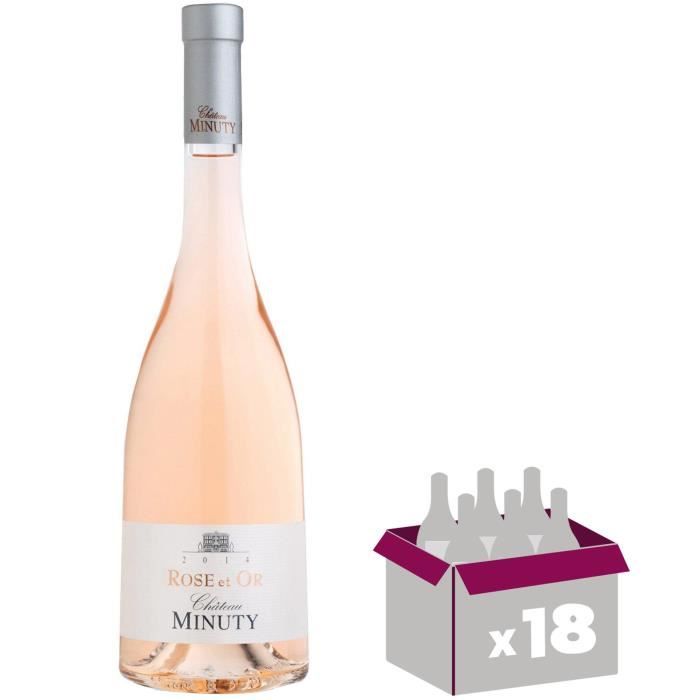 18X Château Minuty Rosé et Or 2015 Rosé 75cl AOC Côtes de Provence - Vin Rosé