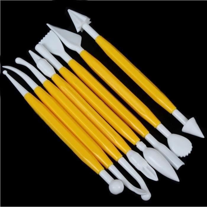 Lot d'ustensiles pour décoration gâteau 8pcs Style 1