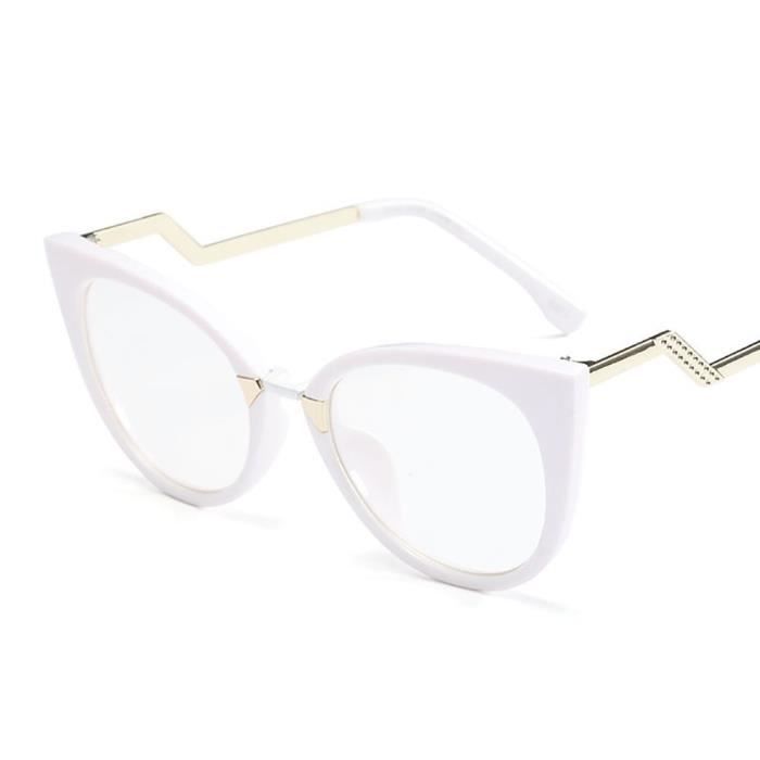 Montures de Lunettes de vue,Lunettes de vue œil de chat femme rose Monture Glasse optique pour femmes et hommes, lunettes - C2 #A