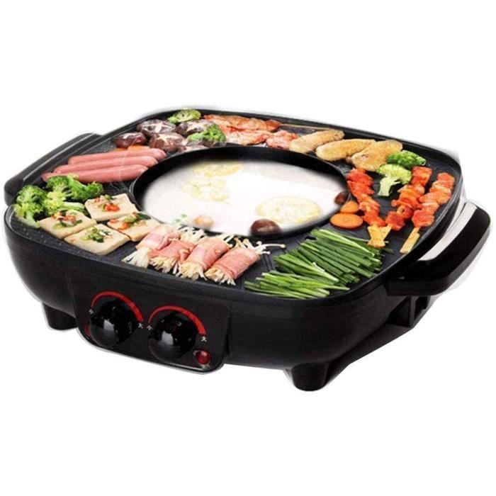 JGSDHIEU BBQ Hot Pot Multi Function Eelectric Cooker Home Electric Torréfaction Hot Pot