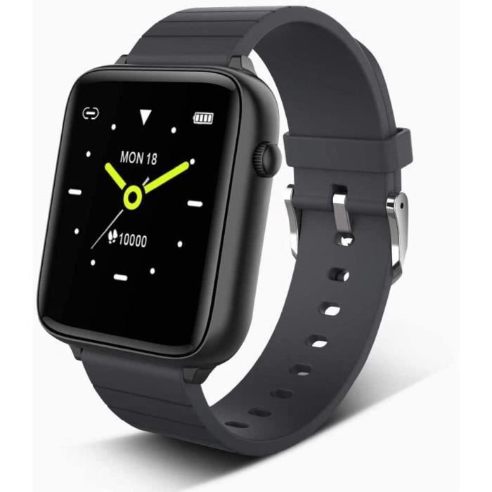 Montre connectée avec écran tactile de 1,54 pouces - Moniteur de fréquence cardiaque et de sommeil - Étanchéité IP68 - Podomètr A262