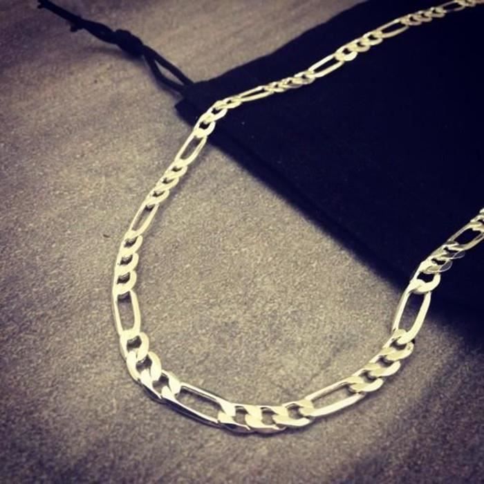 BEMSM-Collier-Hommes Garçons-Argent Cadeau de Noël