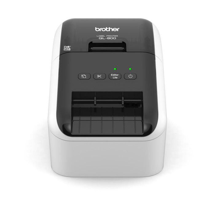 Brother QL-800 Imprimante d'étiquettes papier thermique rouleau (6,2 cm) 300 x 600 ppp jusqu'à 93 étiquettes-minute USB 2.0