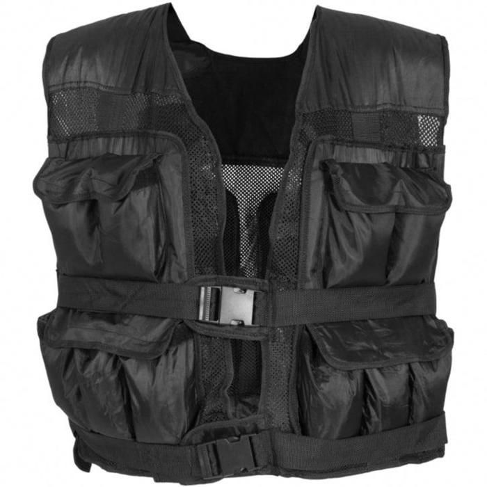 Gilet lesté noir 30kg