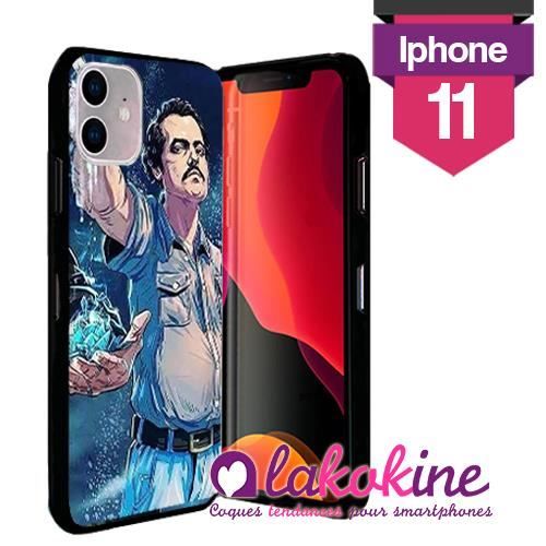 Coque Iphone 11 Silicone Pablo Escobar caricature