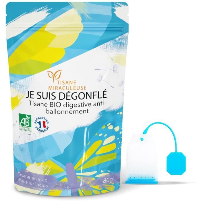 Infusion - Miraculeuse Tisane Digestion Contre Ballonnement Ventre Plat Bio Dégonfler Je
