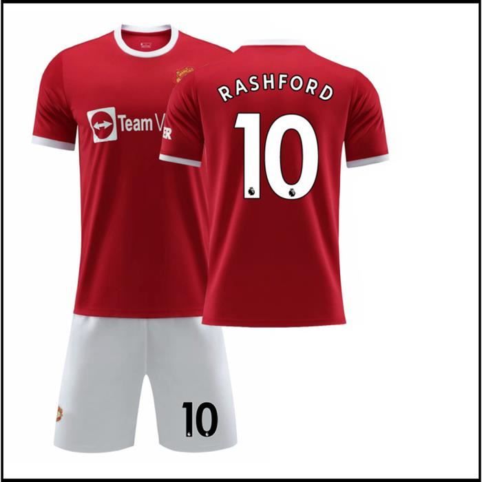RASHFORD No.10 T-Shirt 2021 2022 Manchester-Maillot PRASHFORD de Formation Tissu Respirant pour Enfant