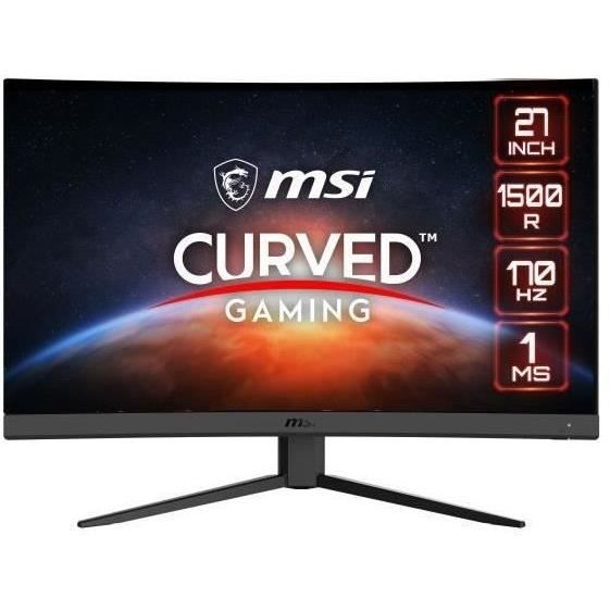 Ecran PC Gamer Incurvé - MSI Optix G27CQ4 E2 - 27'' WQHD - Dalle VA -  1 ms - 170Hz -  HDMI / DisplayPort
