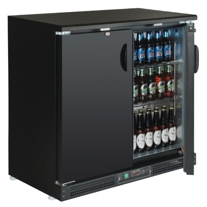Arrière bar deux portes pleines 182 bouteilles