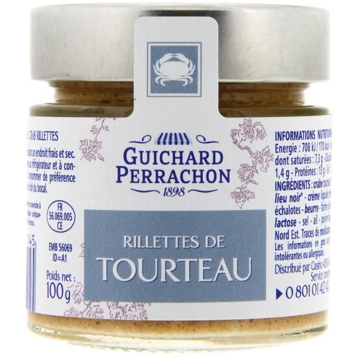 GUICHARD PERRACHON Rillette de tourteau - 100 g