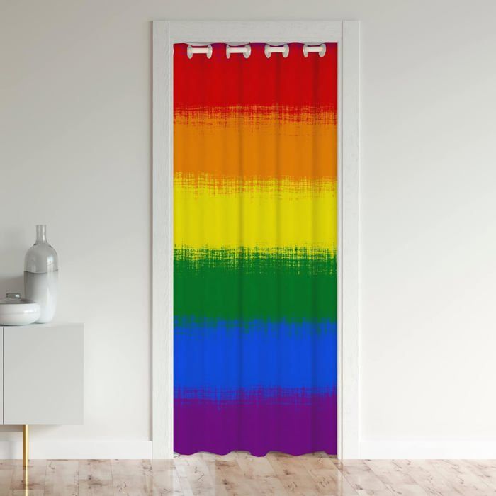 Rideaux à Paillettes Arc-en-Ciel - Lot De 2 (1x2m) - Décoration Fête, Carnaval, Noël