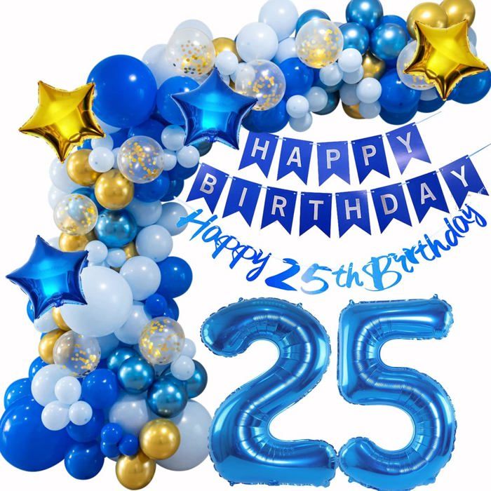 Décorations D'anniversaire 25 Ans Homme Femme, Ballons 25 Ans Anniversaire Or Vert, Décoration Fête 25 Ans Anniversaire, Vert Or Clair 25 Ans Décorations Fête Anniversaire Femme Homme