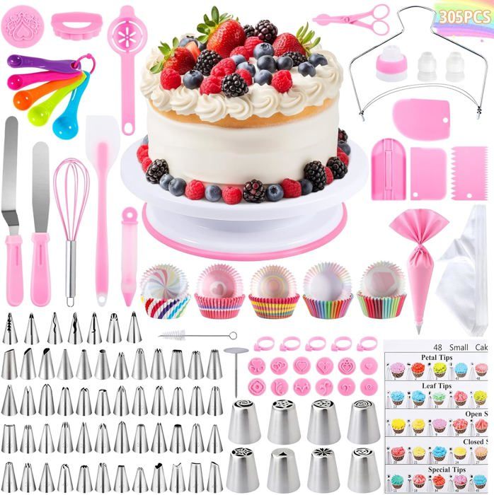 JAMATA Kit Patisserie Complet 305 Pièces, Ensemble Professionnel Avec