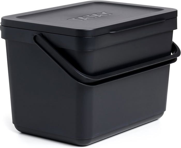 TATAY Poubelle de Cuisine, Capacité 25L, Pédale Rétractable, Polypropylène, Sans BPA, Sac TATAY Poubelle de Cuisine, Capacité 25L, Pédale Rétractable, Polypropylène, Sans BPA, Sac