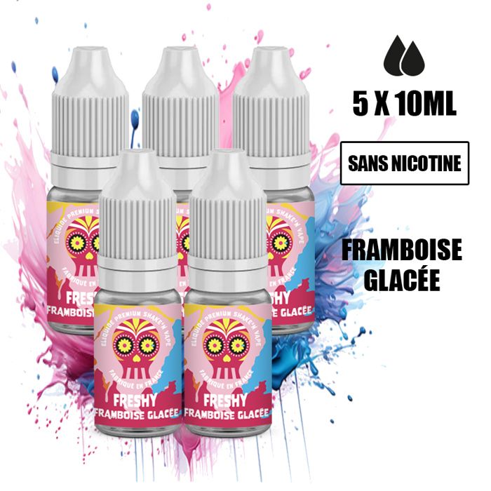 ELIQUIDE FRESHY 50ML - FRAMBOISE GLACE - EN 0MG NICOTINE - Cdiscount Au  quotidien