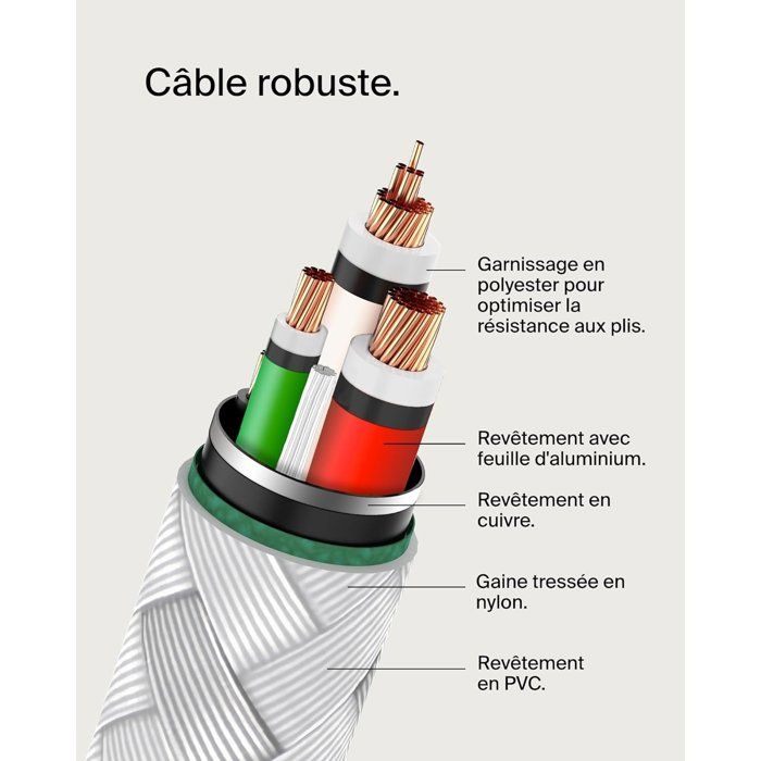 Belkin Câble USB C vers USB C renforcé 2 - vue 2