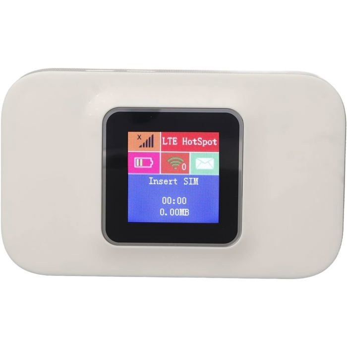 Extension WiFi Pocket 4GRépéteurs WiFi Booster 300 MbpsEmplacement pour Carte SIMPrise en Charge de 10 Utilisateurs WiFiPoint