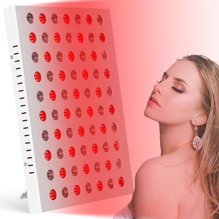 Lampe Infrarouge Zrwuldu 70 LED Rouge 660nm & 850nm Minuterie & Support Lumière Thérapie Sans Chaleur Lampe Infrarouge Zrwuldu 70 LED Rouge 660nm & 850nm Minuterie & Support Lumière Thérapie Sans Chaleur