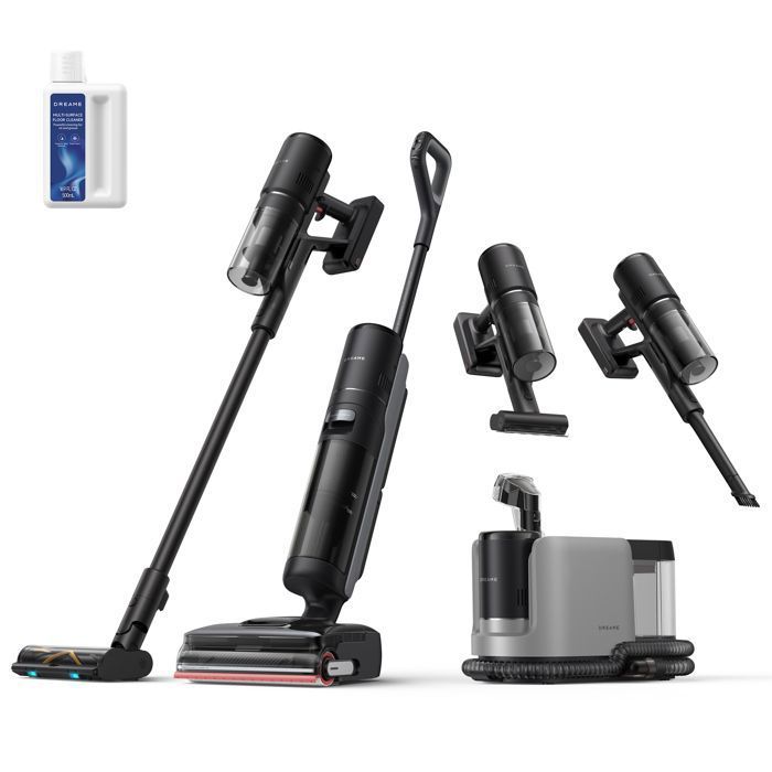 Aspirateur Eau Et Poussière Dreame H15 Mix 7-en-1 Bras robotique IA Nettoyage des Bords 23 kPa séchage 5 Min à 90 °C à Plat - Dreame