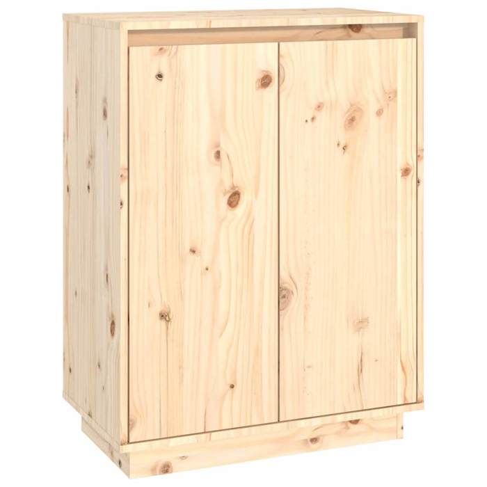 Armoire à chaussures 60x35x80 cm Bois de pin massif--Mothinessto4957