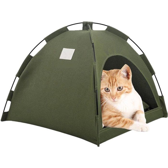 Panier pour chien - 40 x 40 x 35 cm - Tente-lit rafraîchissante et résistante - Nid-tente pour animaux - Nid pliable pour chat -