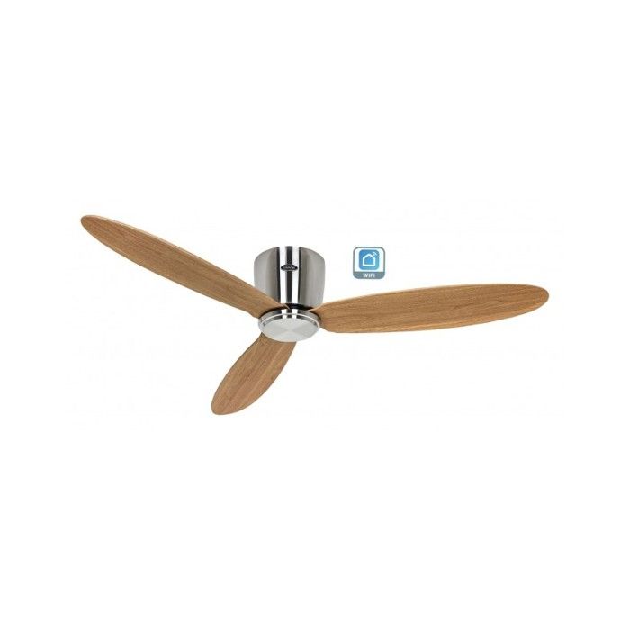 Ventilateur de plafond CasaFan 313300W ECO PLANO II 132 cm chêne naturel Wi-Fi - Casafan