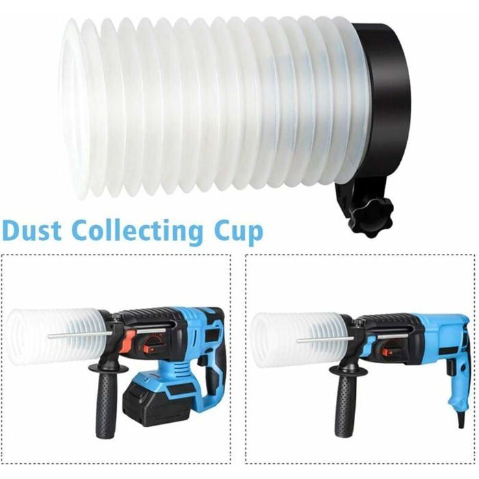 Housse collecteur de poussière pour perceuse - MICH - Caoutchouc - Marteau réglable - Tasse universelle