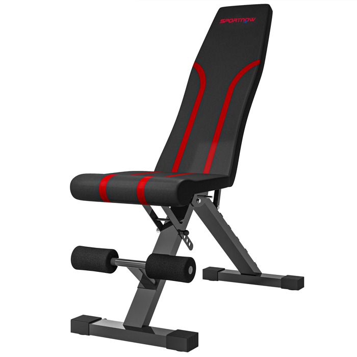 Banc De Musculation Pliable Leikefitness – Réglable, Pour Développé Couché, Squats, Abdos, Charge Max 120 Kg