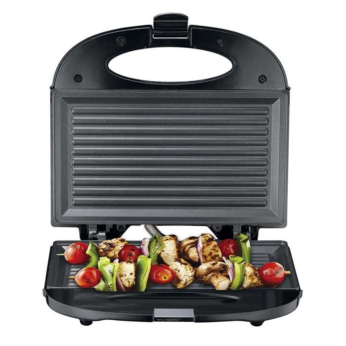 Appareil à sandwich - MELISSA - 16240109 - Plaque grill - 750 W - Noir