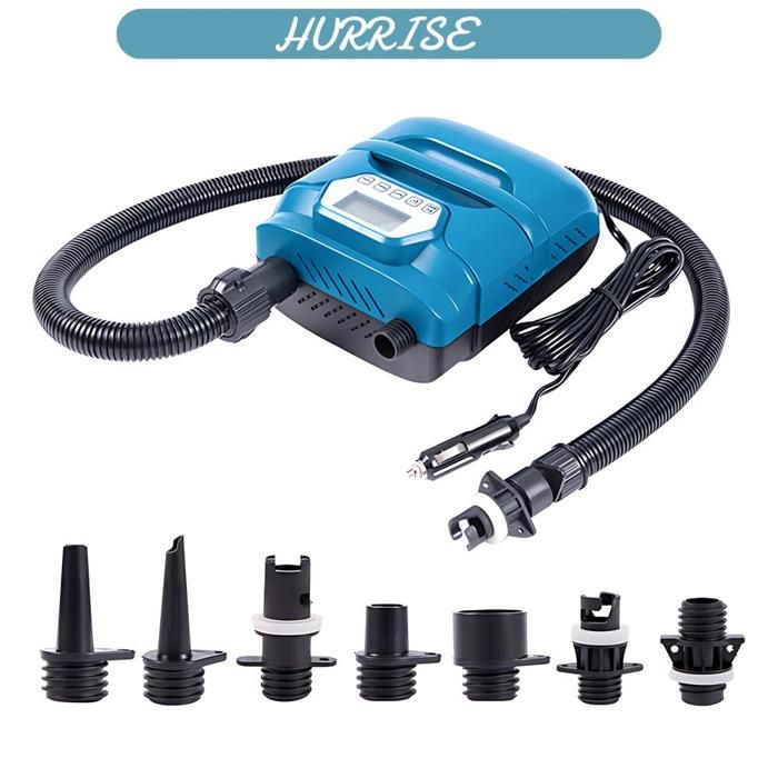 Sonew pompe à air pour gonflables Pompe Haute Pression 20PSI Pompe à Air électrique à Double Moteur pour piscine jardin Bleu