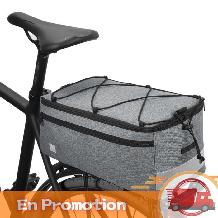 zerone Sac isotherme de coffre Sacoche Arrière Isotherme 8L Grande Capacité Pour Vélo Sacoche De Selle sport accessoires Noir