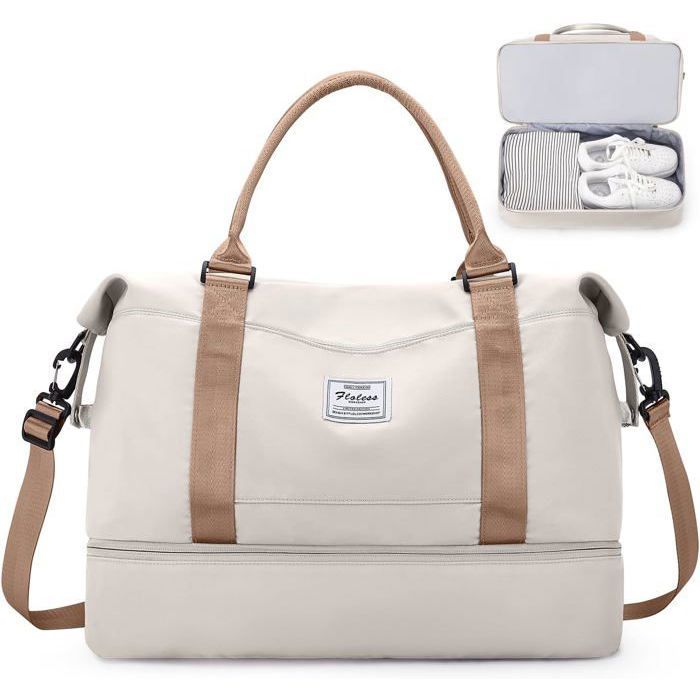 Sac De Voyage 45x36x20 Sac De Bagage À Main Léger Sac De Sport De Gym Avec Compartiment À Chaussures Imperméable E1 SAC DE SPORT