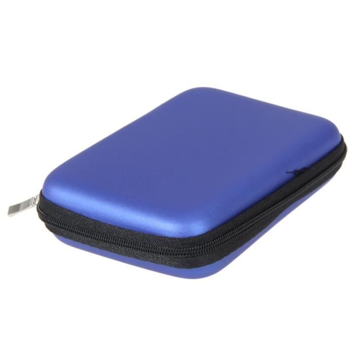 Bleu - Étui de transport pour disque dur USB 2.5 pouces, stockage
