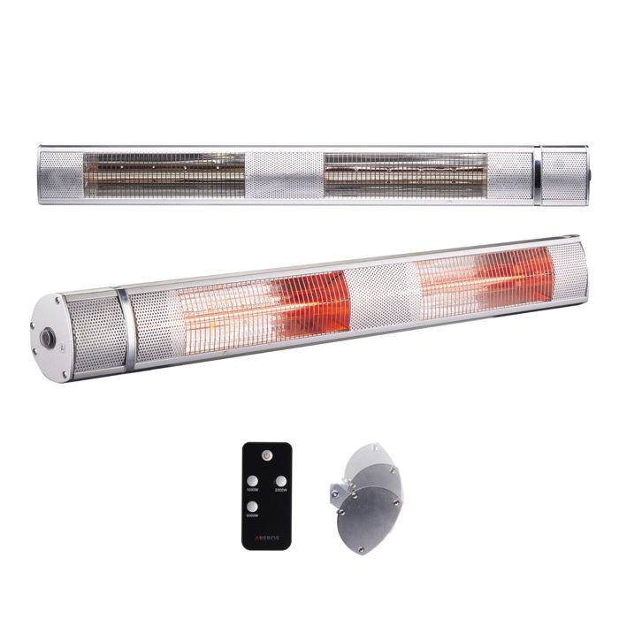Radiateur Infrarouge Extérieur TRESKO 3000W - Chauffage Terrasse Murale Avec Télécommande